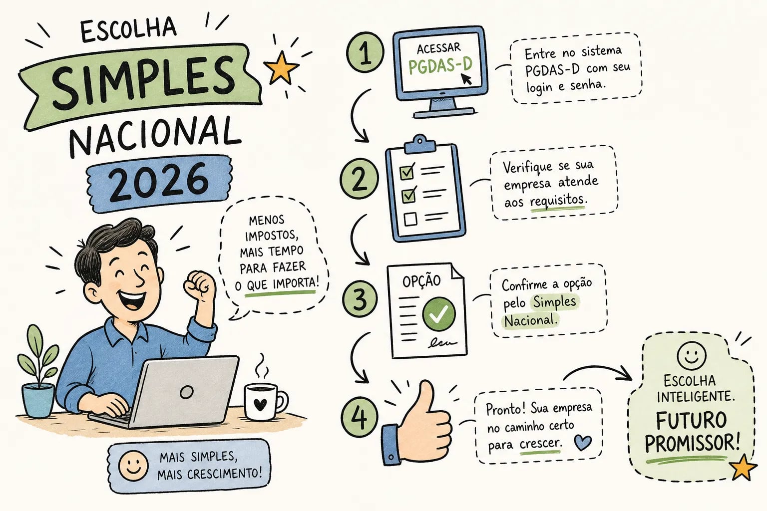 Como optar pelo Simples Nacional 2026: passo a passo