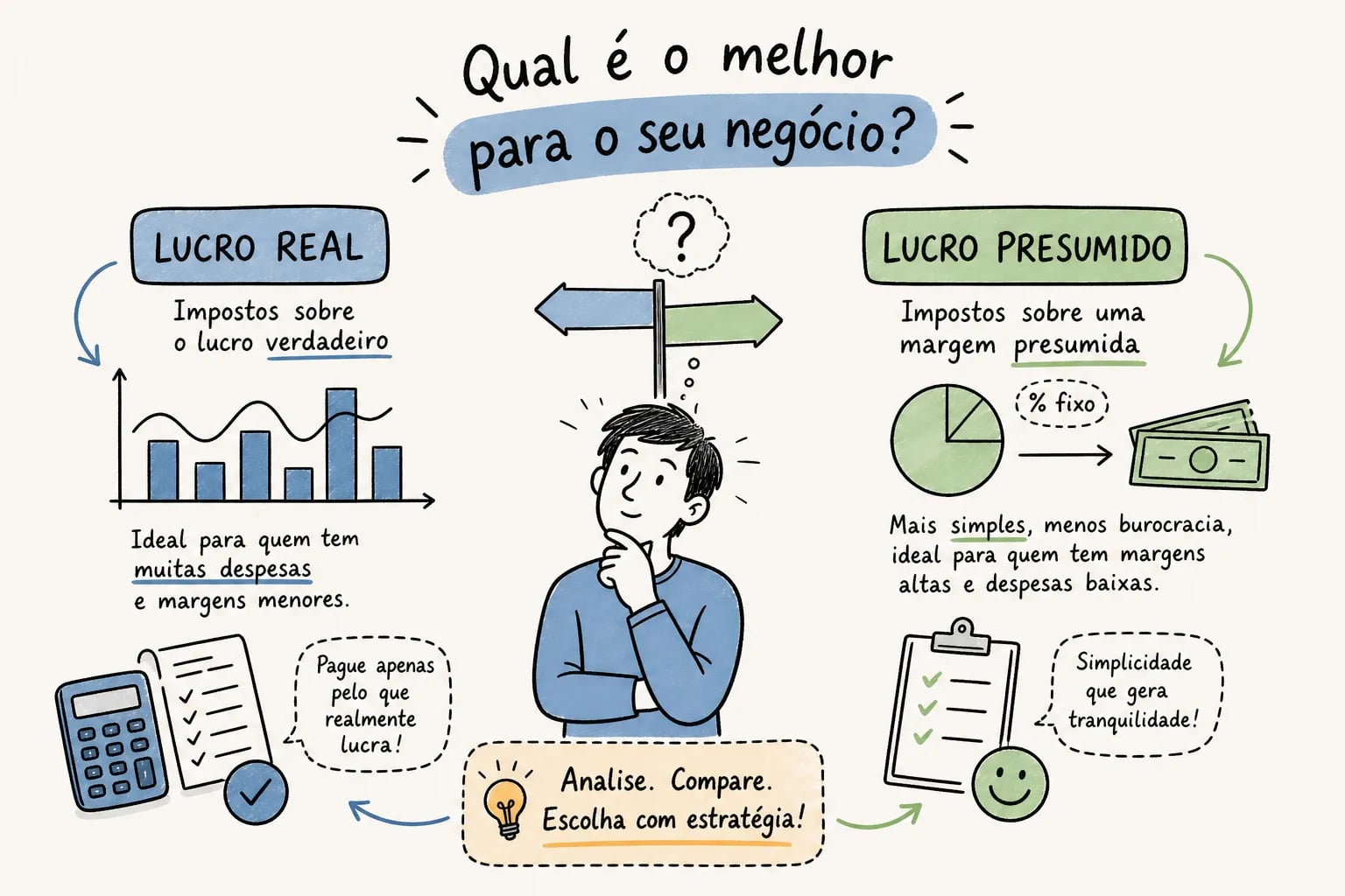 Lucro Real ou Presumido: diferenças e como escolher