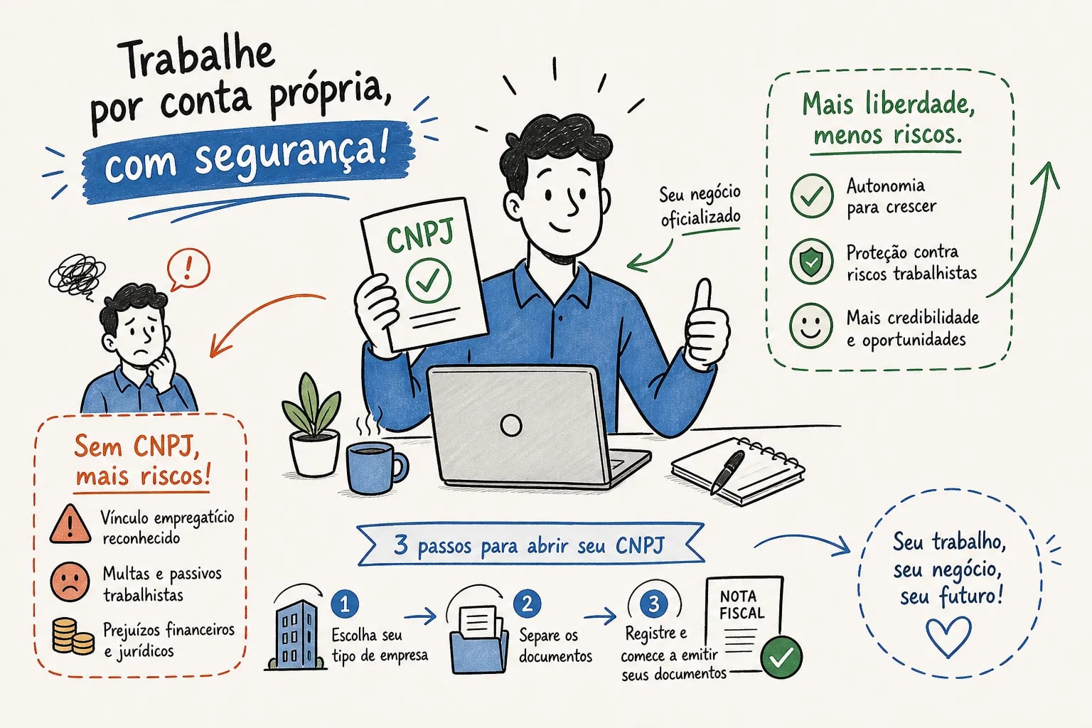 Pejotização: como abrir CNPJ e evitar riscos trabalhistas