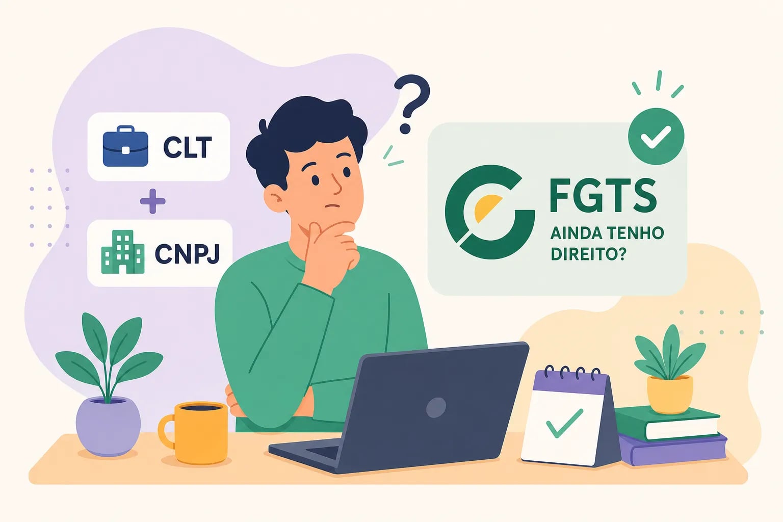 Sou CLT e tenho CNPJ: ainda tenho direito ao FGTS?