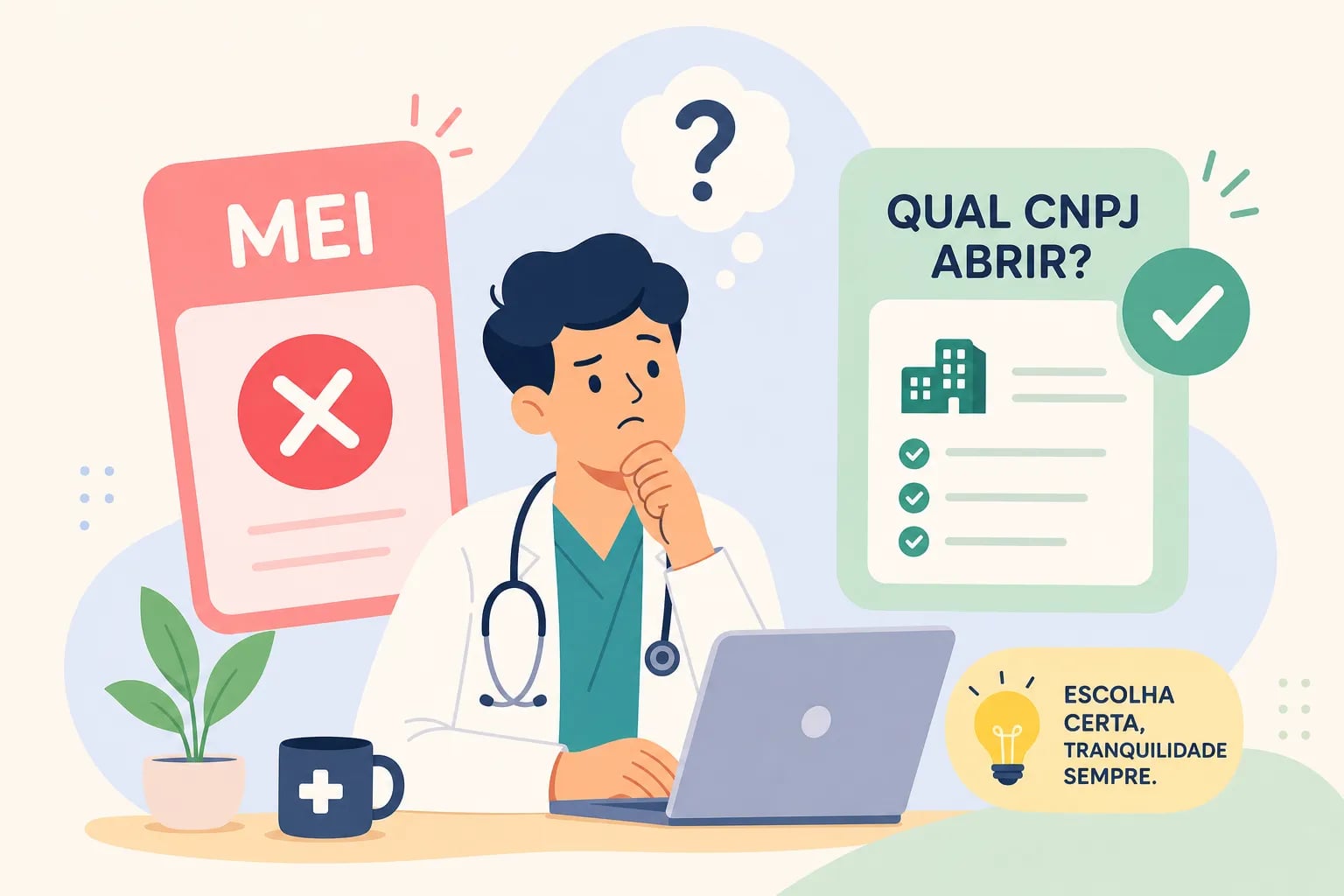 Médico plantonista não pode ser MEI: qual CNPJ abrir?
